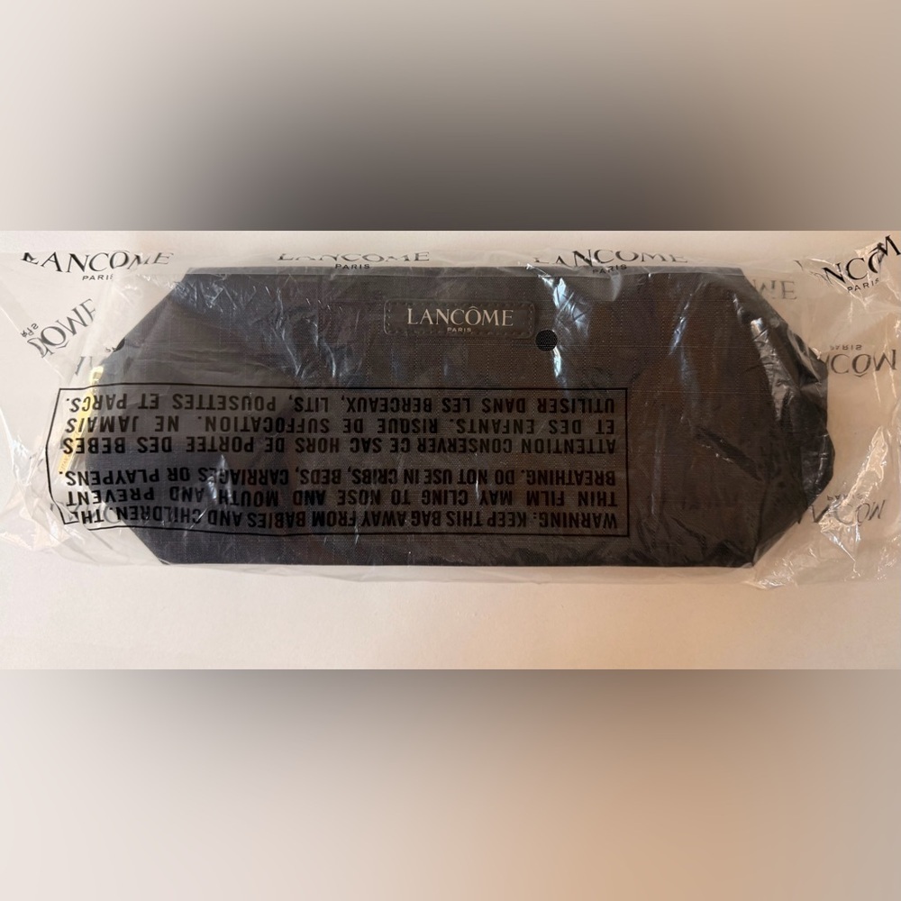 Lancôme Sleek Black Cosmetic Pouch